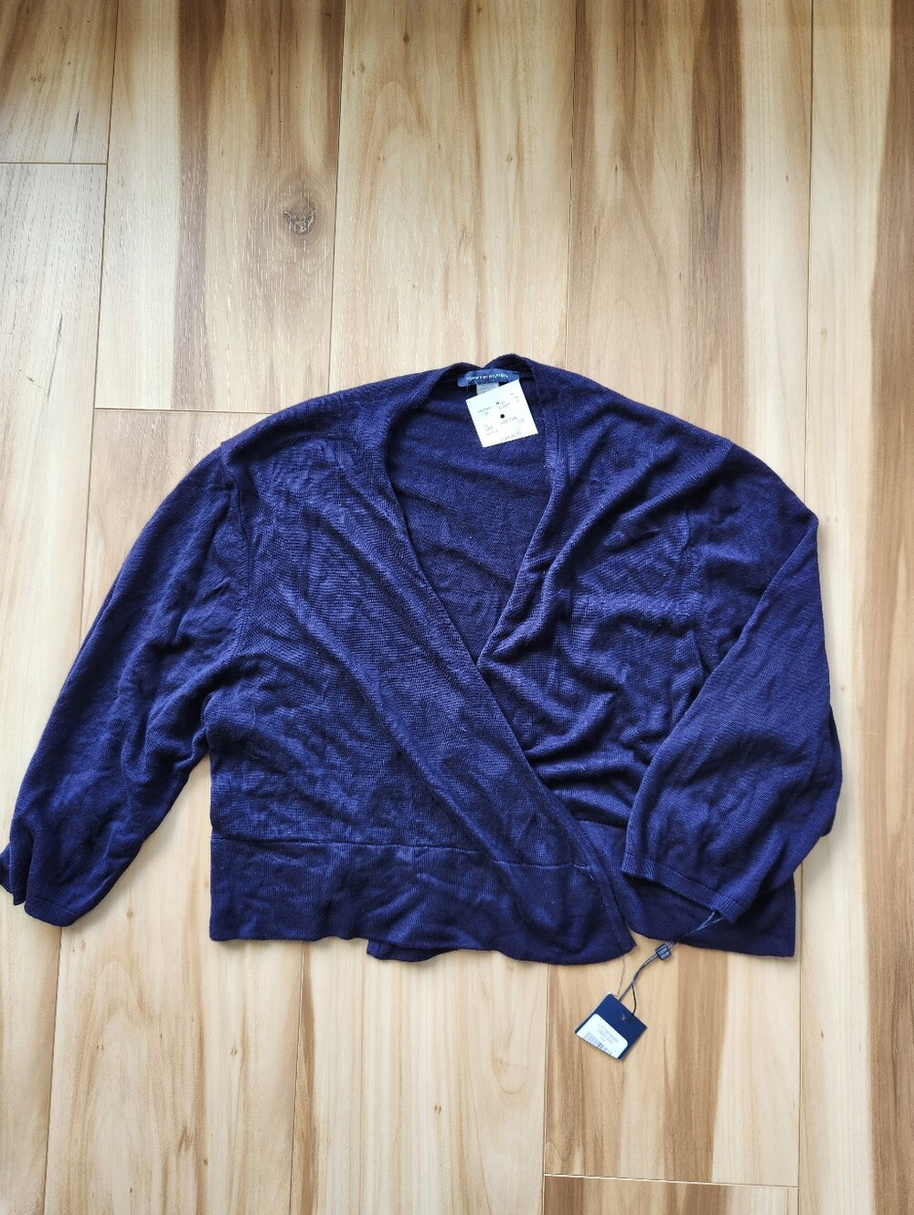 NWT Tommy Hilfiger Navy wrap Cardigan